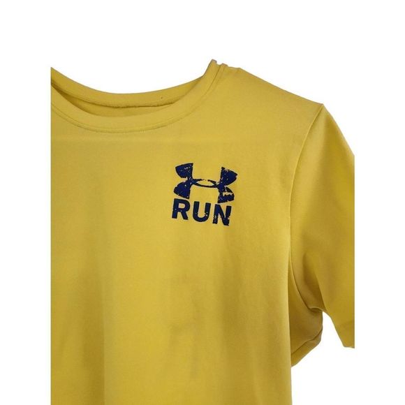 Under Armour Brave the Run Yellow Heat Gear medium womens short sleeve - Picture 2 of 5